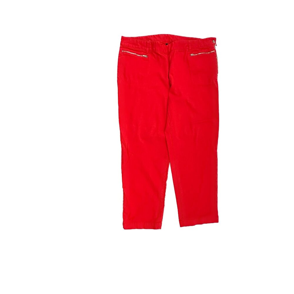 Skye's The Limit Crop Size Zipper‎ Women's size 16 Red Denim jeans